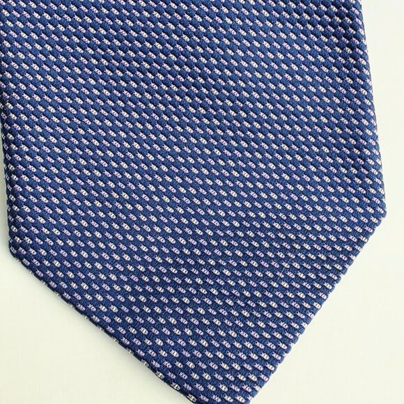 Robert Talbott Estate Luxury Designer Hand Sewn Silk Blue Mens Necktie Tie 4" - Picture 5 of 9